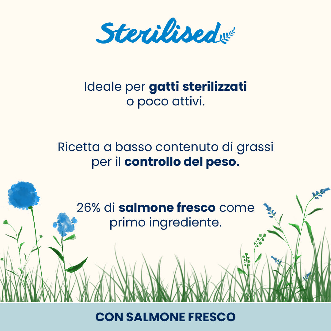 Almo Nature Functional Cats - Sterilised Salmone 400g Almo Nature Functional Cats - Sterilised Salmone 400g
